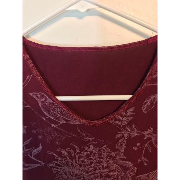 Graphic bird v-neck t-shirt - Picture 7 of 8